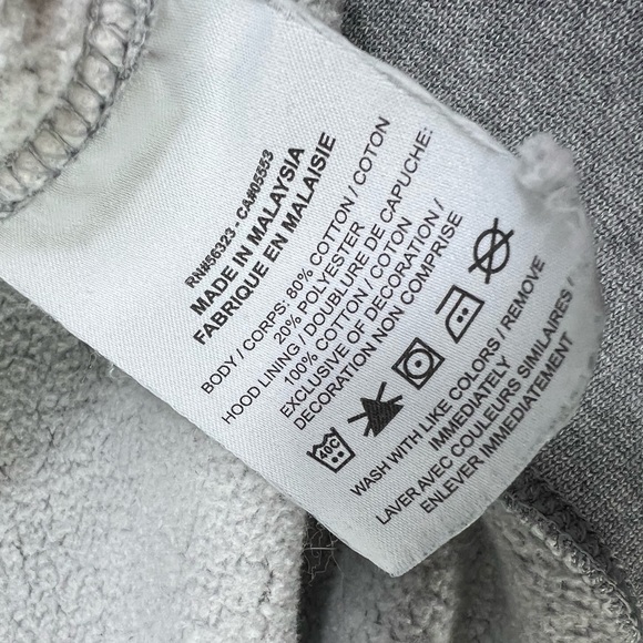 Nike Club Fleece Hoodie Sweatshirt Grey Size Large - Picture 5 of 9